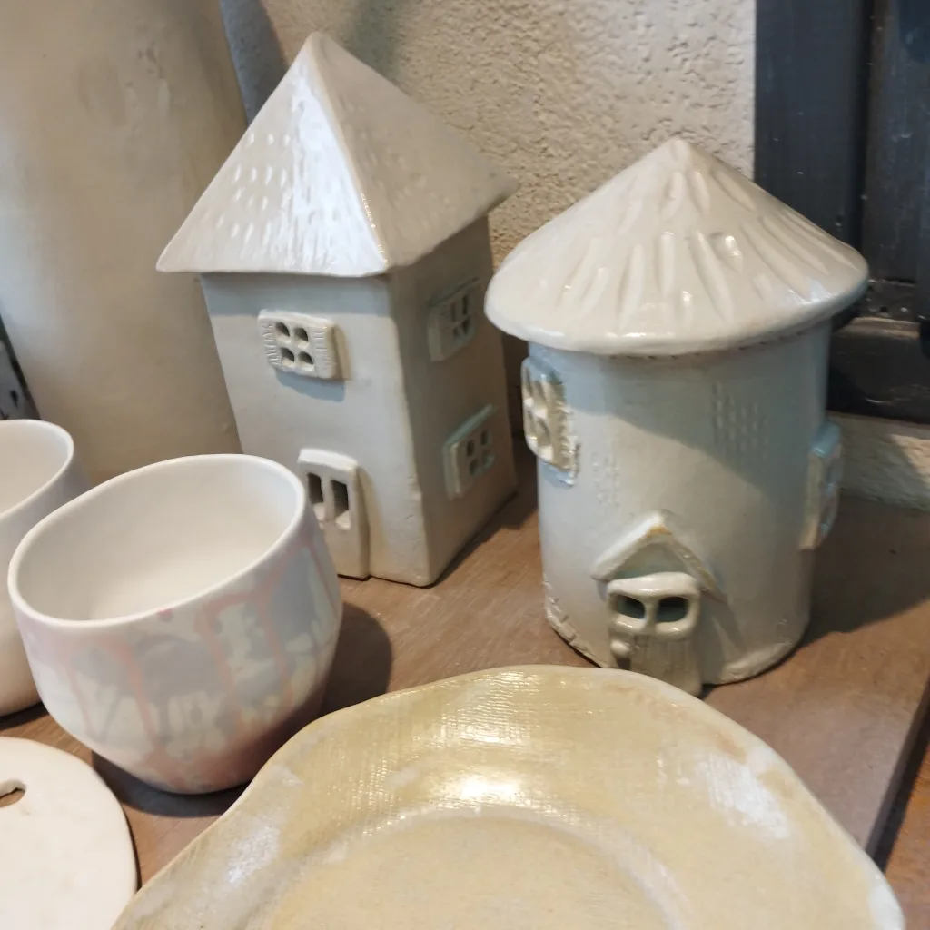 maisons photophores- grès émaillé